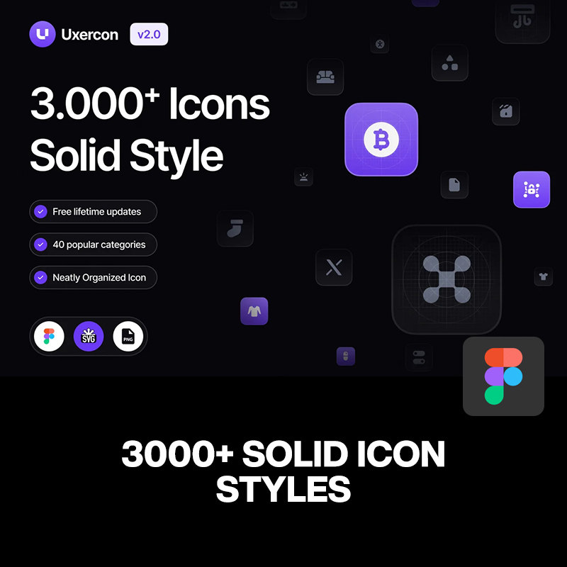 3000款全套专业网站App应用网页小程序行业icon面性图标素材合集