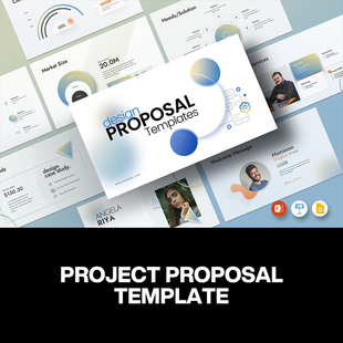 40页时尚渐变项目提案主题演讲融资商业计划书总结汇报ppt模板