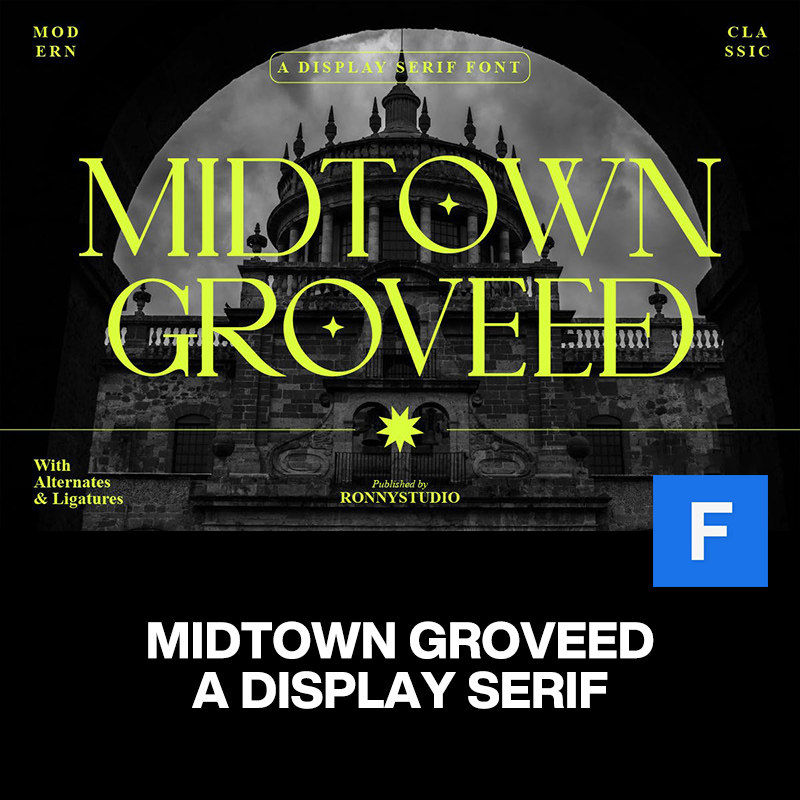 3款经典宫廷优雅复古时尚品牌logo海报杂志标题装饰英文字体包