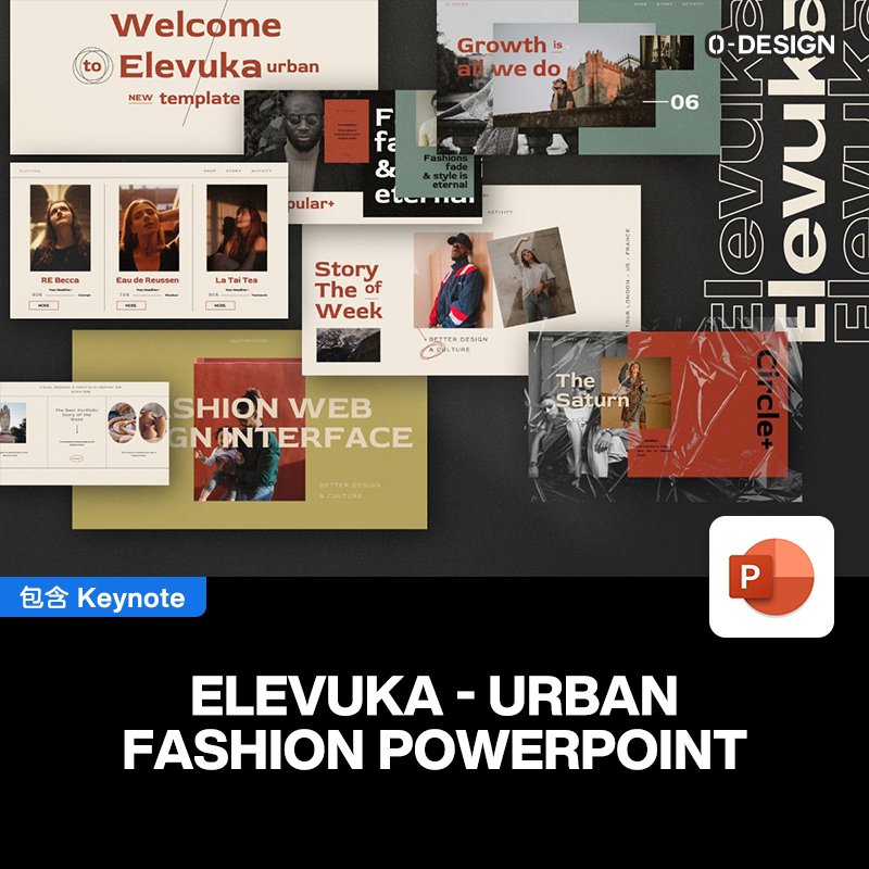 创意复古时尚高端艺术现代设计极简作品集课件提案演示ppt模板