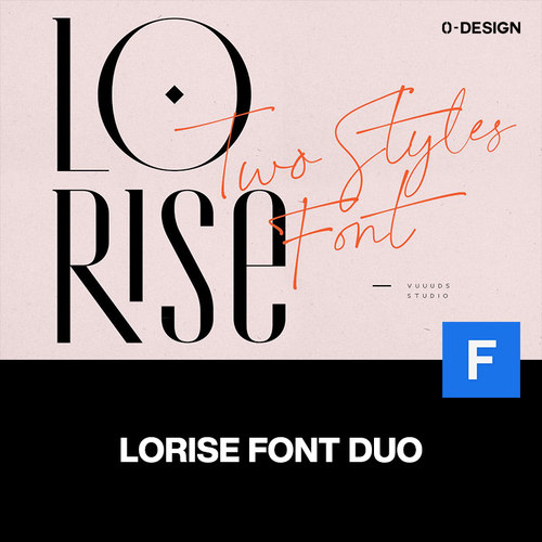 Lorise经典极简轻奢时尚婚礼美妆服装品牌logo杂志排版英文字体
