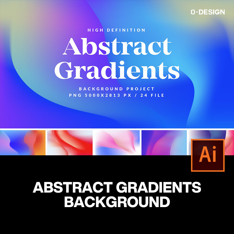 24款时尚潮流炫彩艺术抽象流体渐变背景底纹ai矢量设计素材源文件