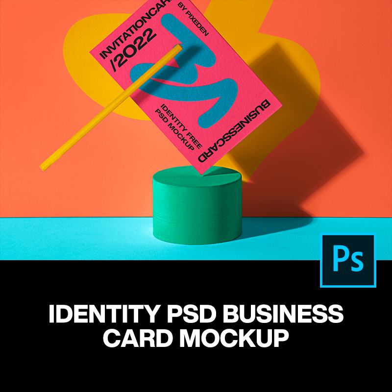 艺术纸名片卡片明星片请柬邀请函设计贴图ps样机素材展示效果图