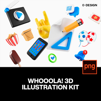 79款创意趣味3D立体卡通icon图标插图插画png免抠图片设计素材