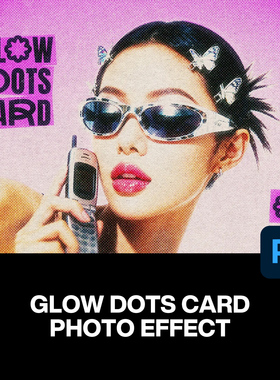 复古怀旧半调网点Riso油墨印刷肌理老照片人像后期ps特效样机模版