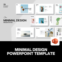 29页极简时尚设计师创意简历摄影作品集画册提案简报ppt演示模板