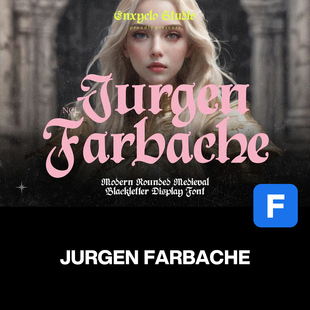 中世纪复古经典 哥特粗体字潮流海报专辑封面标题衬线艺术英文字体