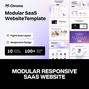 全套响应式SaaS软件订阅技术平台门户网站网页ui用户界面设计模板