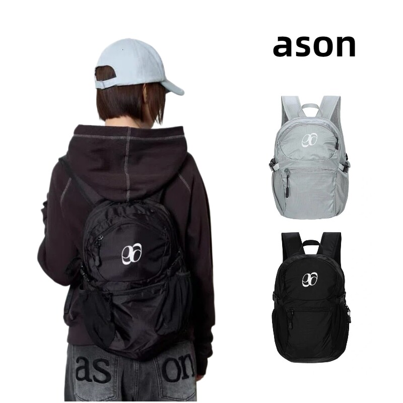 ason轻便大容量尼龙休闲双肩包
