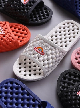 拖鞋硬底老年人女浴i室老式熟胶塑胶防臭平底水晶凉拖鞋防滑居家