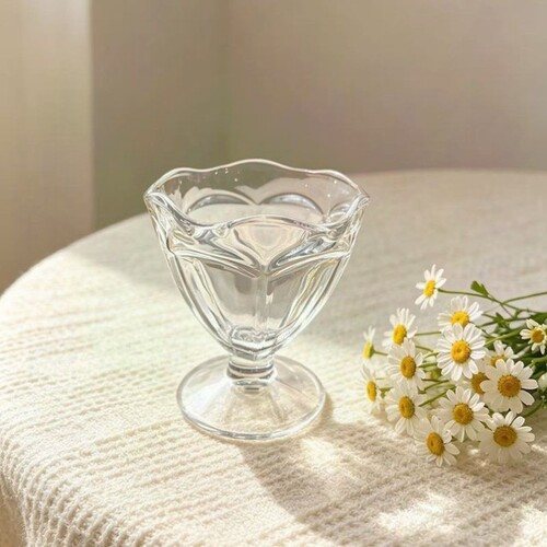 玻璃冰淇淋果汁茶杯甜品创意水果冰激凌布丁奶昔冷饮家用雪糕杯子