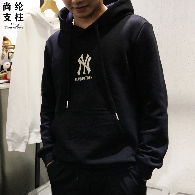 2019 spring and autumn new pattern man NY Hoodie ins Korean Edition Easy leisure time Long sleeve Socket Hoodiein the Men's clothing, Sweater  category - from Buy2taobao.com to provide professional Taobao agent buy service
