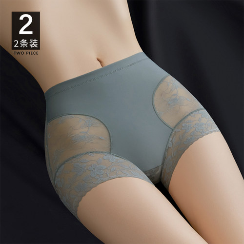 名汝蕾丝女收腹高腰性感平角舒适