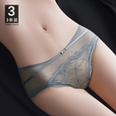 内裤女士蕾丝纯棉裆抗菌性感女生三角中腰短裤夏季薄款2025新款