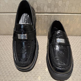 实体发货CNC男鞋四季新款 男士品牌真皮乐福鞋子休闲皮鞋豆豆鞋男