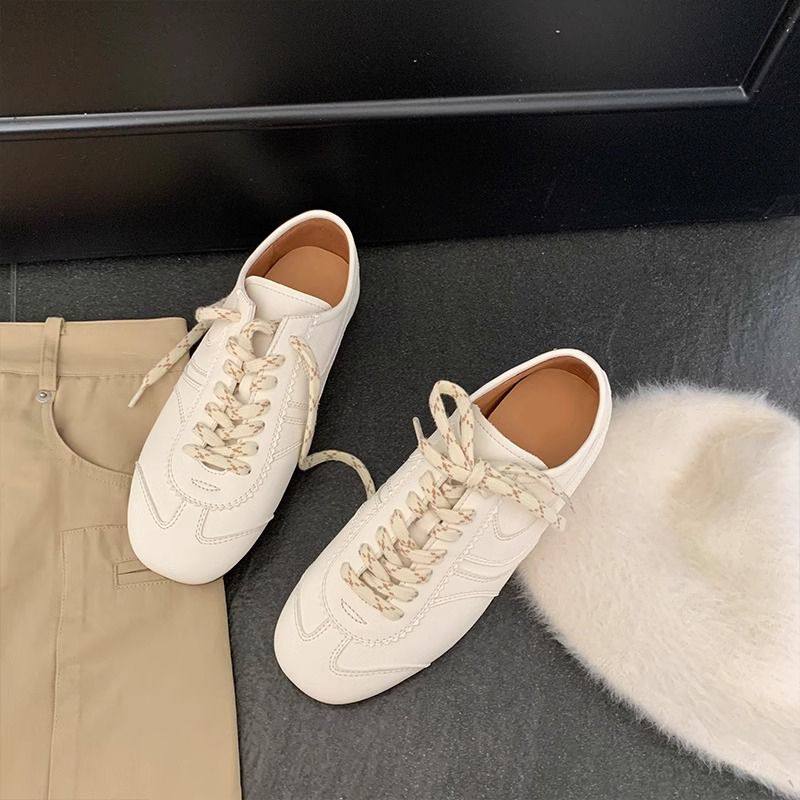 德训鞋潮男女同款平底休闲运动板鞋百搭通勤阿甘鞋学生复古板鞋子