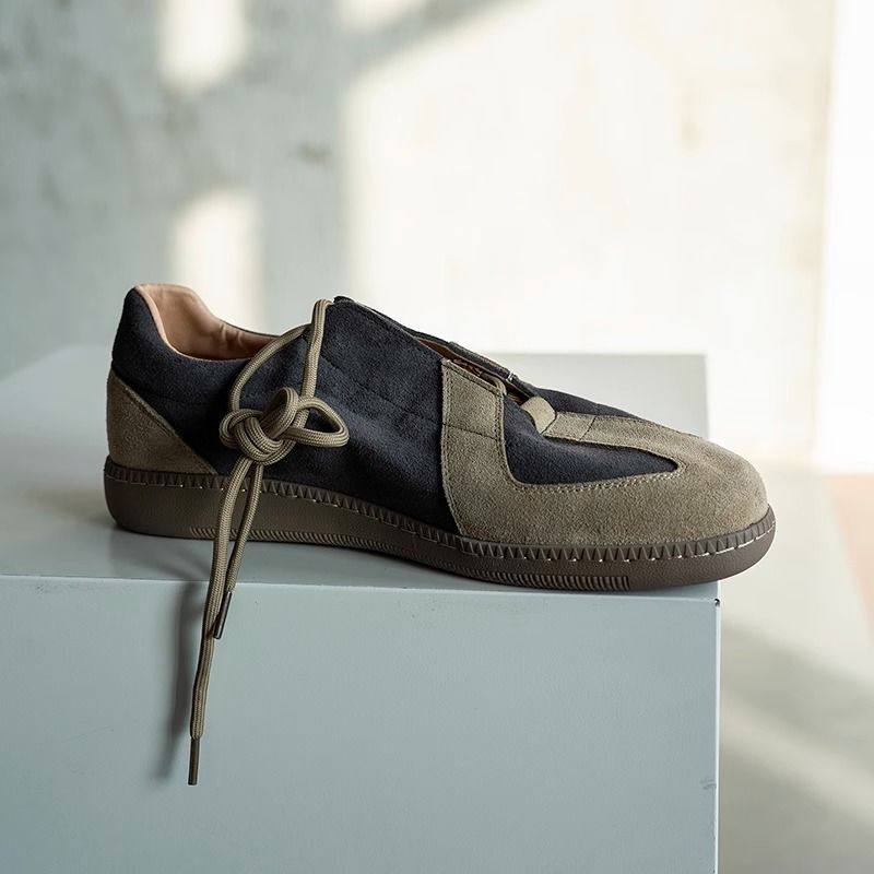 通勤休闲鞋圆头透气平底德训鞋系带秋季潮款板鞋男女复古经典男鞋,流行男鞋,德训鞋,淘宝优惠券,粉丝福利购,淘宝优惠卷