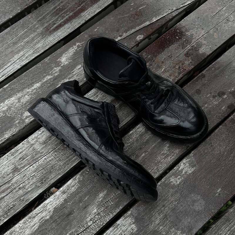 潮款通勤德训鞋男厚底增高休闲鞋年轻高级小皮鞋百搭英伦风德比鞋
