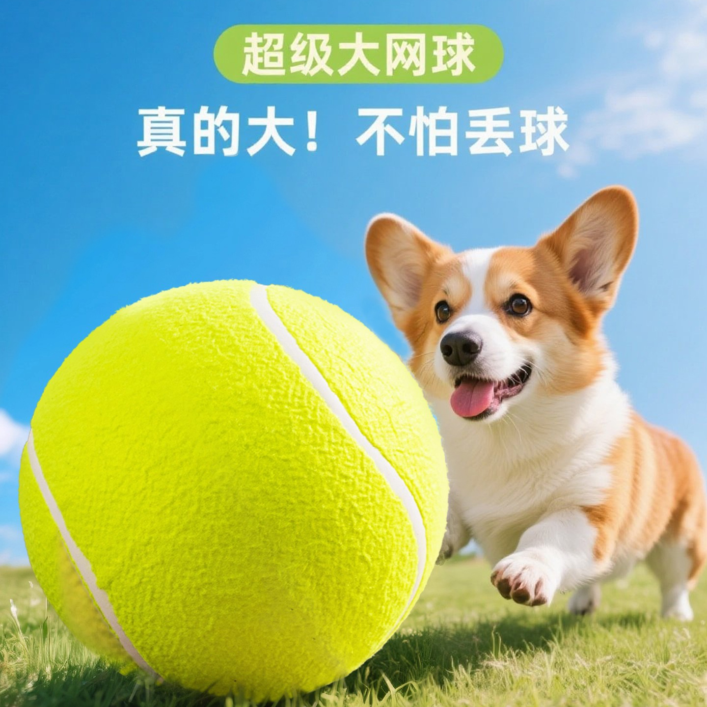 超大网球狗狗玩具球自嗨解闷玩具逗狗狗宠物球耐咬消耗体力大小狗