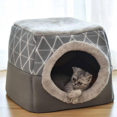 封闭式房子猫屋别墅狗窝太空窝