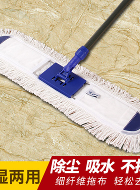 尘博士60cm大拖把平板大号拖把吸水地拖家用家用一拖净干湿两用长