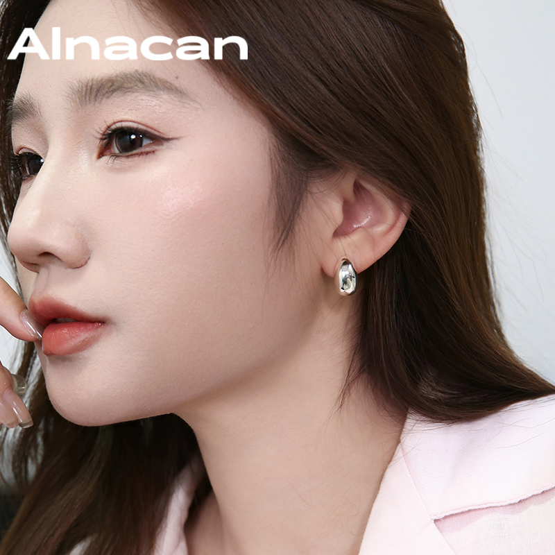 Alnacan小银豆耳钉时尚百搭