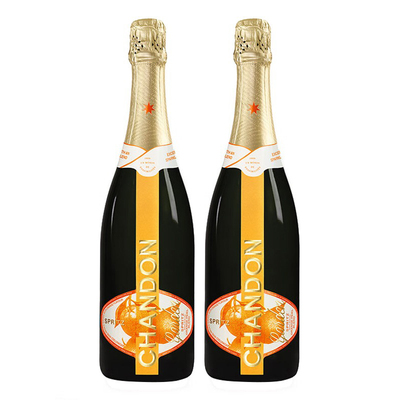 Chandon夏桐花园桃红柑橘起泡酒传统天然高泡葡萄酒750ml 2瓶