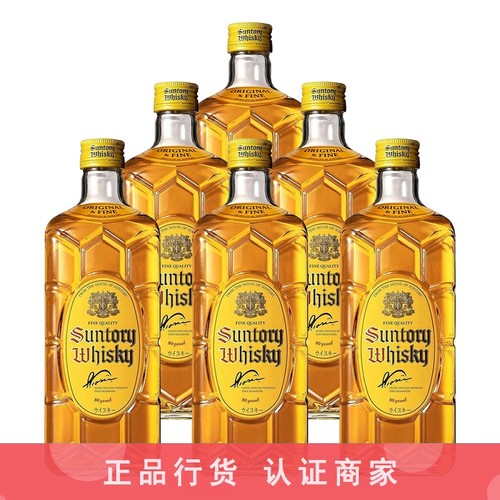 正品行货带码 三得利角瓶角牌嗨棒威士忌日威洋酒无盒700ml 6瓶