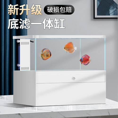 金晶超白鱼缸底滤一体缸厂家直销