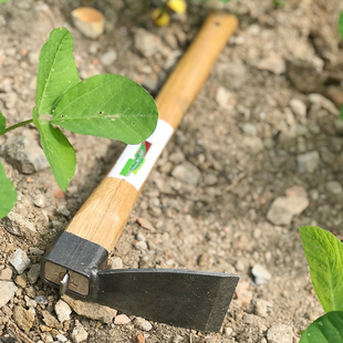 两两花锄户外农用园林园艺工具钓鱼除草锄草种菜短木柄农具小锄头