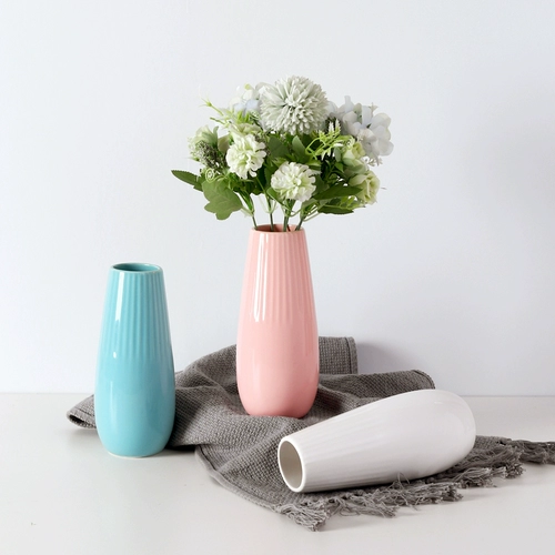 Современная керамическая ваза для сухоцветов, маленькое свежее дыхание ребенка, гидропонные украшения, белая цветочная композиция для гостиной, украшение для дома в скандинавском стиле.