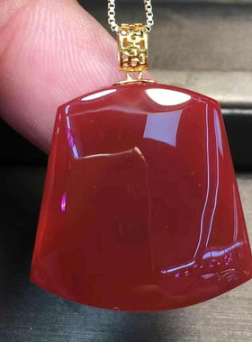 瓦西南红无事牌吊坠单珠多宝手串diy海纹石蜜蜡舒俱来铜发钛晶女