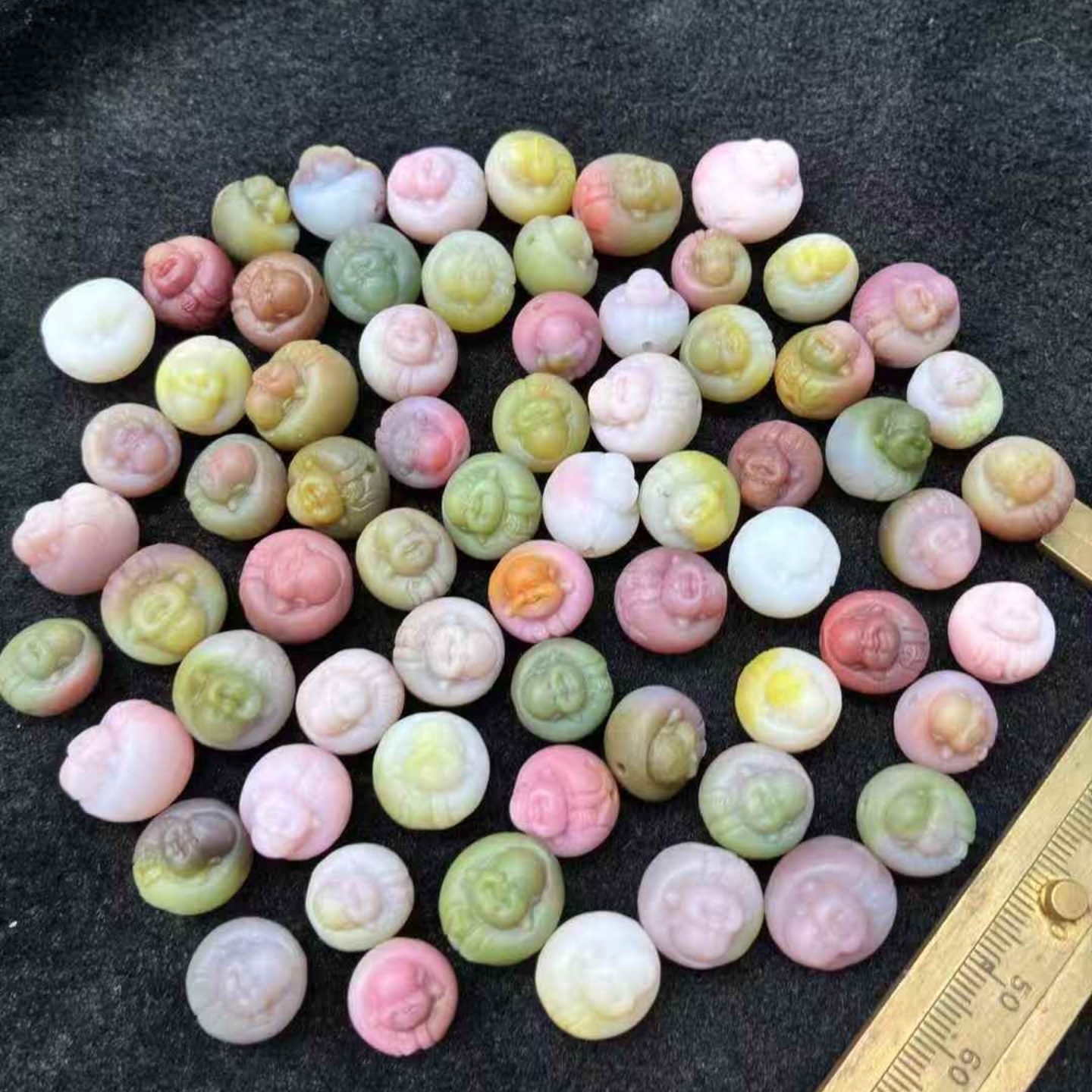 盐源玛瑙弥勒佛头单珠散珠精美开心佛实体店拿货实惠捡漏玉石饰品