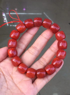 瓦西南红直切手串单珠多宝文玩饰品1234567890㎜手手链满肉百搭男