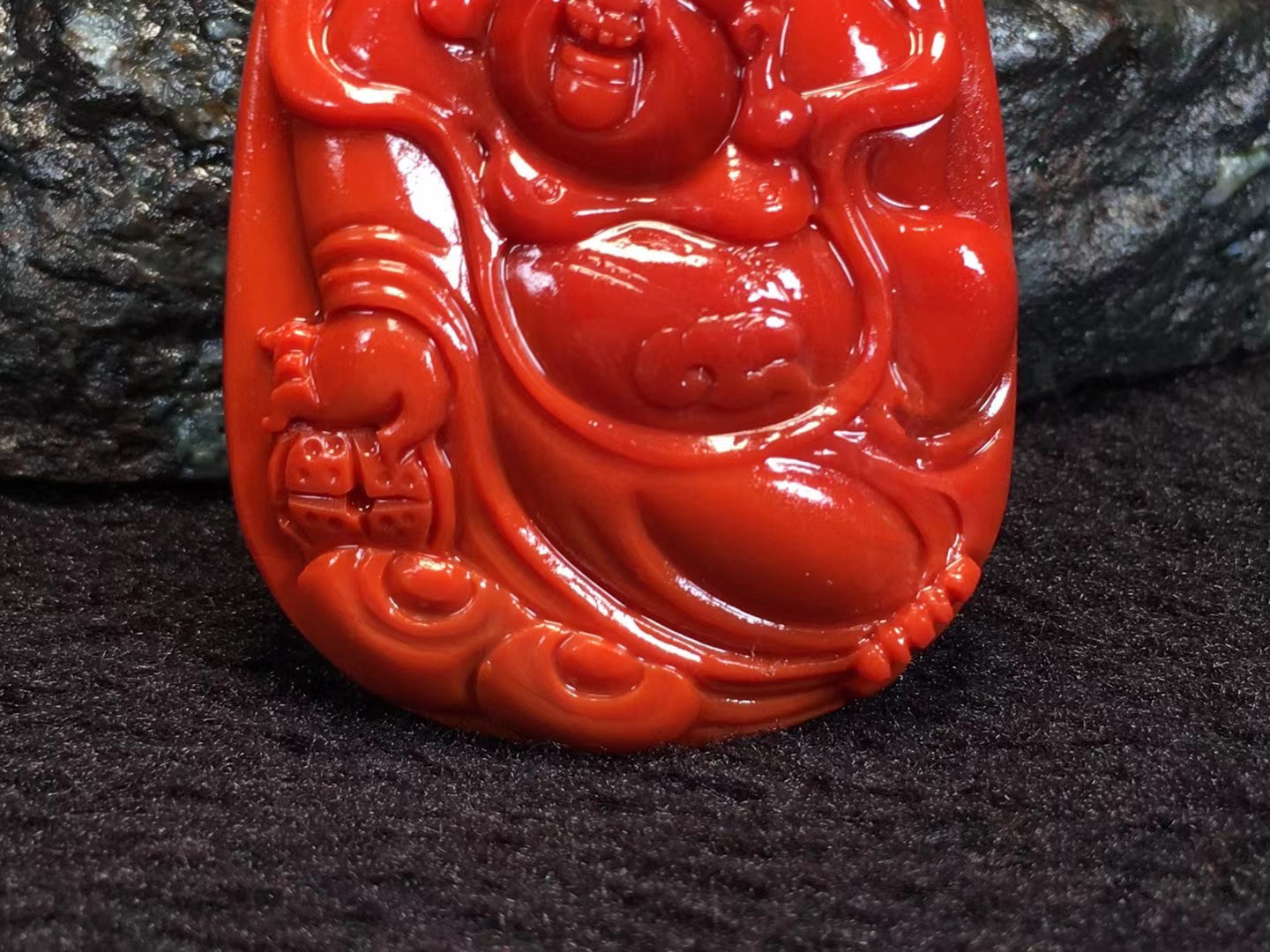 瓦西南红雕件弥勒吊坠单珠多宝文玩饰品1234567890㎜手串手链满肉