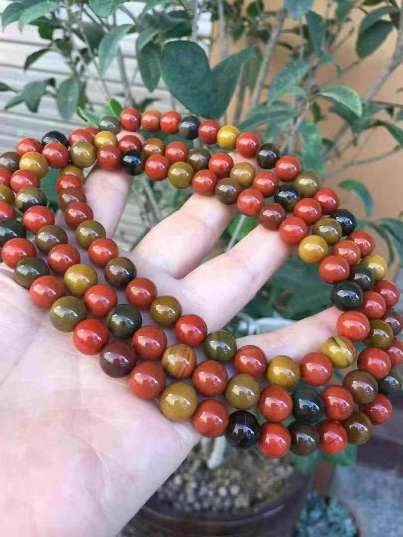 大三包南红包浆多圈手链单珠多宝手串diy海纹石蜜蜡翡翠舒俱来男