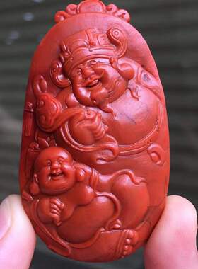 精品南红瓦西料柿子红雕件满色满肉工艺精细吊坠挂件百搭时尚饰品