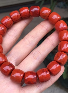 精品瓦西料南红直切手串多宝文玩饰品1234567890㎜手链满肉男女款