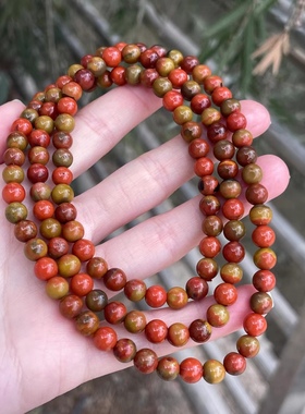 天然南红包浆料多圈手串耳钉耳坠百搭时尚锁骨链吊坠牡丹花百搭款