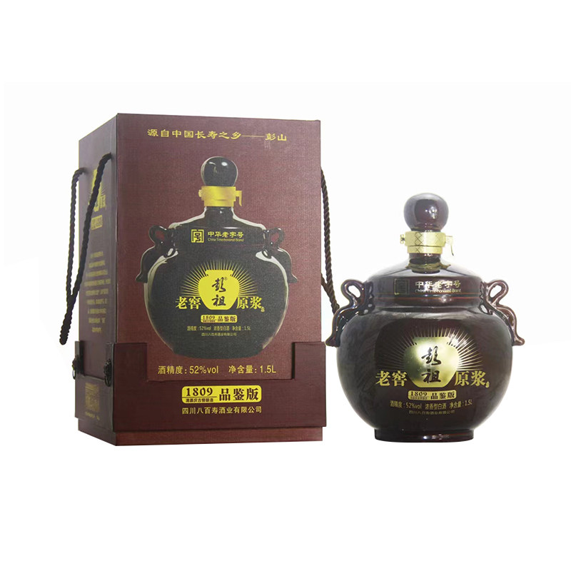 彭祖酒老窖原浆52度浓香型白酒1.5l*1坛 坛装酒粮食宴请送礼酒水
