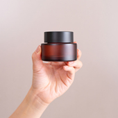 高档加厚玻璃膏霜瓶优质无铅玻璃30克50g面霜瓶膏状旅行分装 空瓶