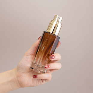 高档复古玻璃瓶避光空瓶精华液分装 瓶精油纯露喷雾瓶化妆品按压瓶