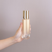 金色玻璃高档精华液精油纯露粉底液瓶旅行分装 空瓶子按压瓶喷雾瓶