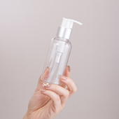 50毫升100毫升塑料加厚按压瓶带锁沐浴油按摩油茶油精油分装 空瓶