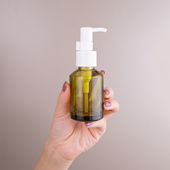 60毫升遮光避光按压瓶乳液瓶精油瓶茶油分装 高档空瓶子旅行玻璃瓶