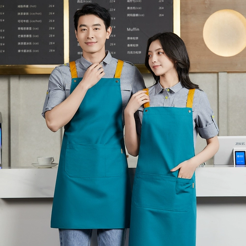 Модный износостойкий фартук для маникюра для работы, делается под заказ, с печатью вашего логотипа