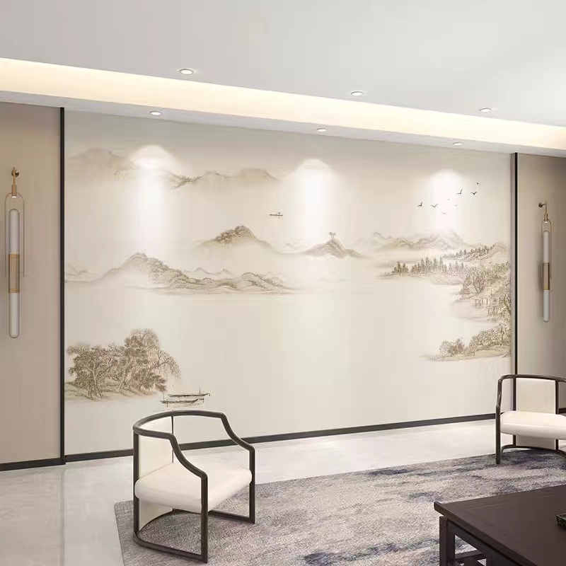 墙纸定制3d立体古典花鸟电视背景墙壁纸客厅装饰壁布卧室墙布壁画图片