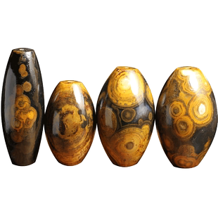 蒙天珠天然九眼石页岩原石西藏老天眼吊坠男女款藏族玛瑙项链挂件