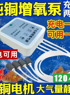 充插电氧气泵家用养鱼小型增氧机鱼缸打氧户外钓鱼充氧加氧冲氧泵