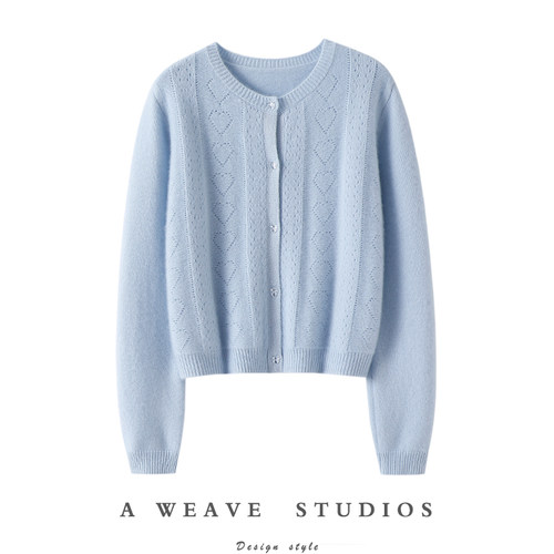 启超官方高端100%纯山羊绒衫